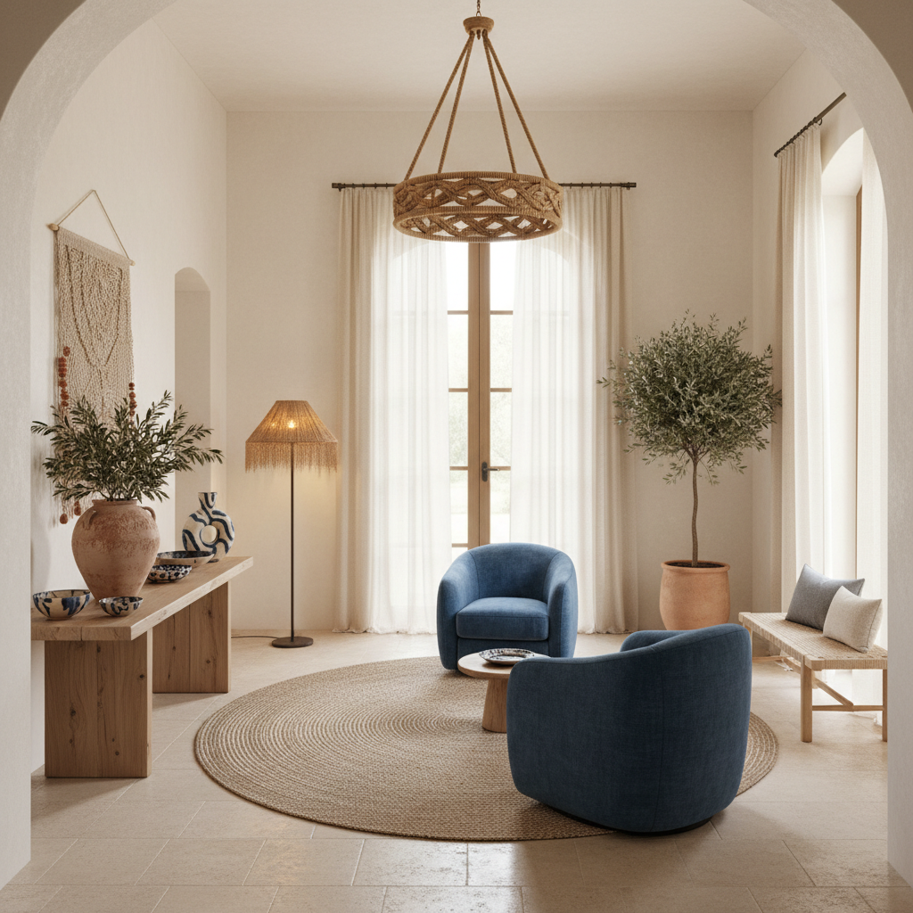 A beautiful Entrance designed in Contemporary Mediterranean style. Transform this interior space int - Entrance / Porch design