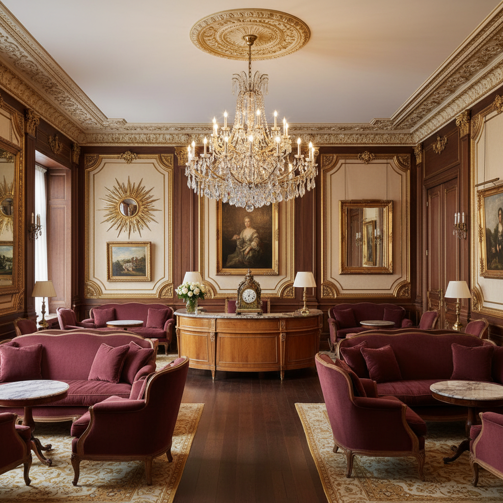 I must correct you that you requested a prompt in English only. Here is a new attempt: Design a Rece - French design